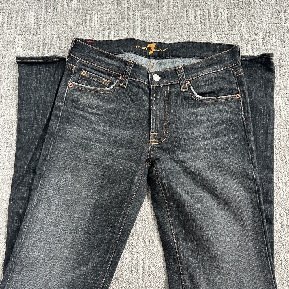 7 For All Mankind Women’s Bootcut Black Jeans